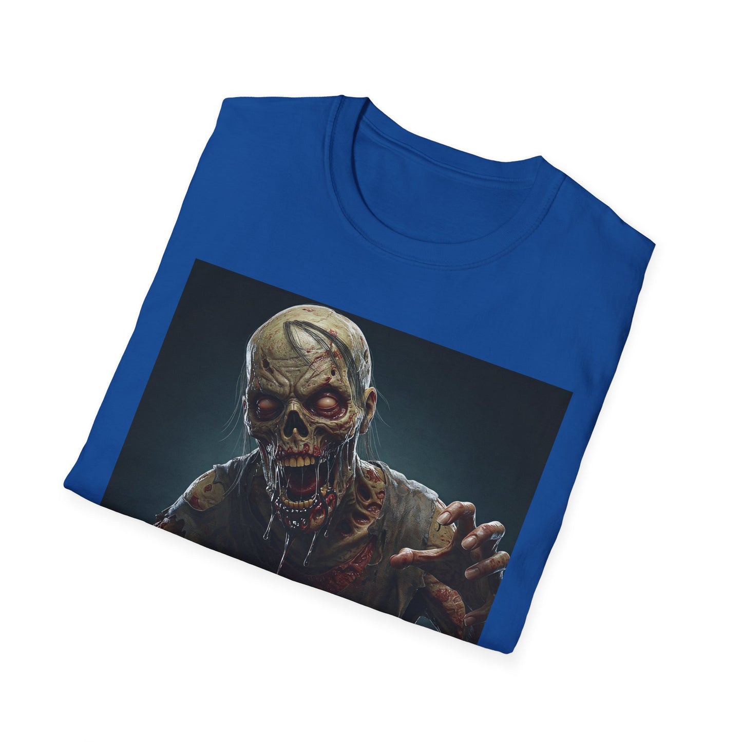 Apocalyptic Portrait Tee, bold, decaying zombie graphic