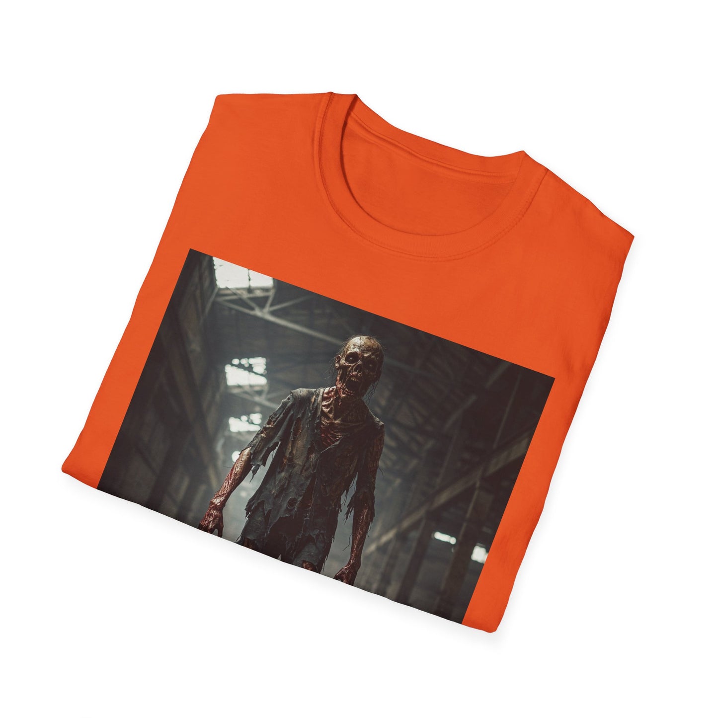 Apocalyptic Portrait Tee, bold, decaying zombie graphic