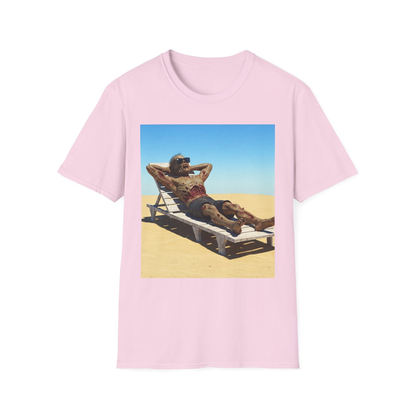 Relaxed Vibes Unisex Softstyle T-Shirt - Beach Chill Design