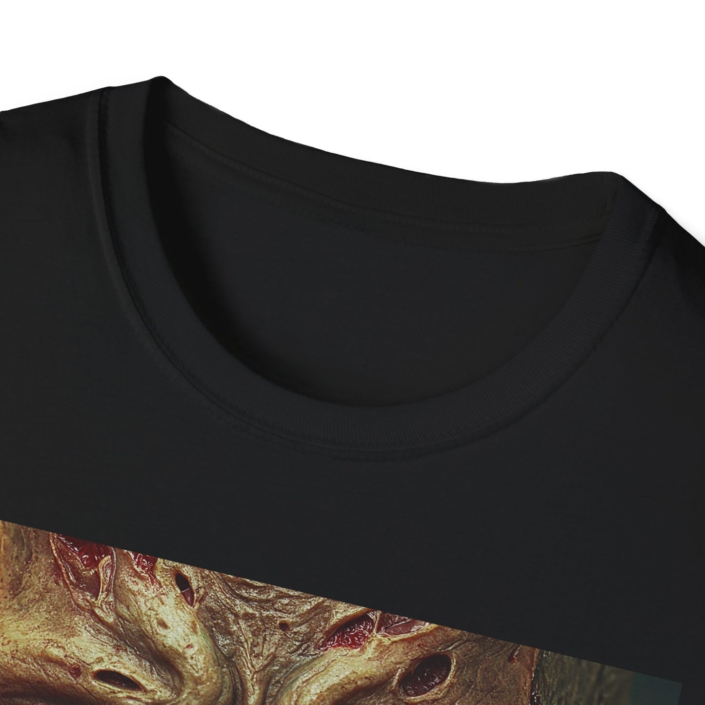 Apocalyptic Portrait Tee, bold, decaying zombie graphic