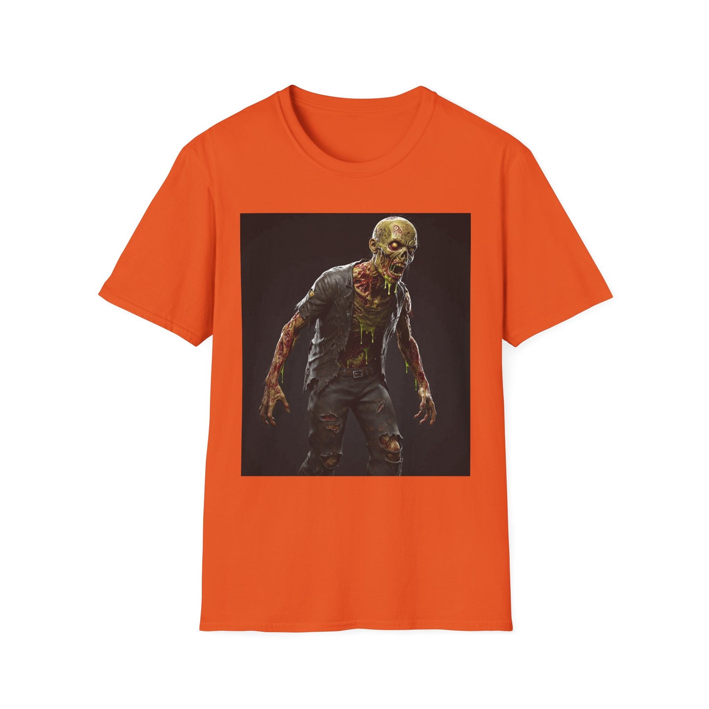 Zombie Graphic Unisex Softstyle T-Shirt | Perfect for Halloween and Horror Fans