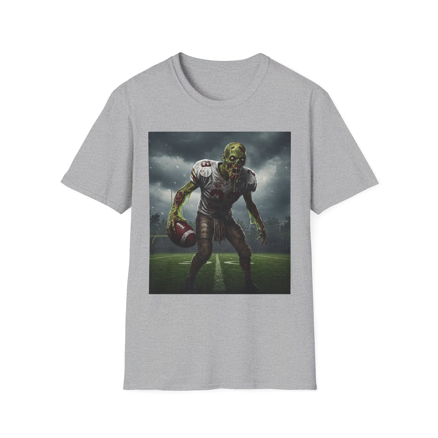 Zombie Football Graphic T-Shirt for Horror Fans