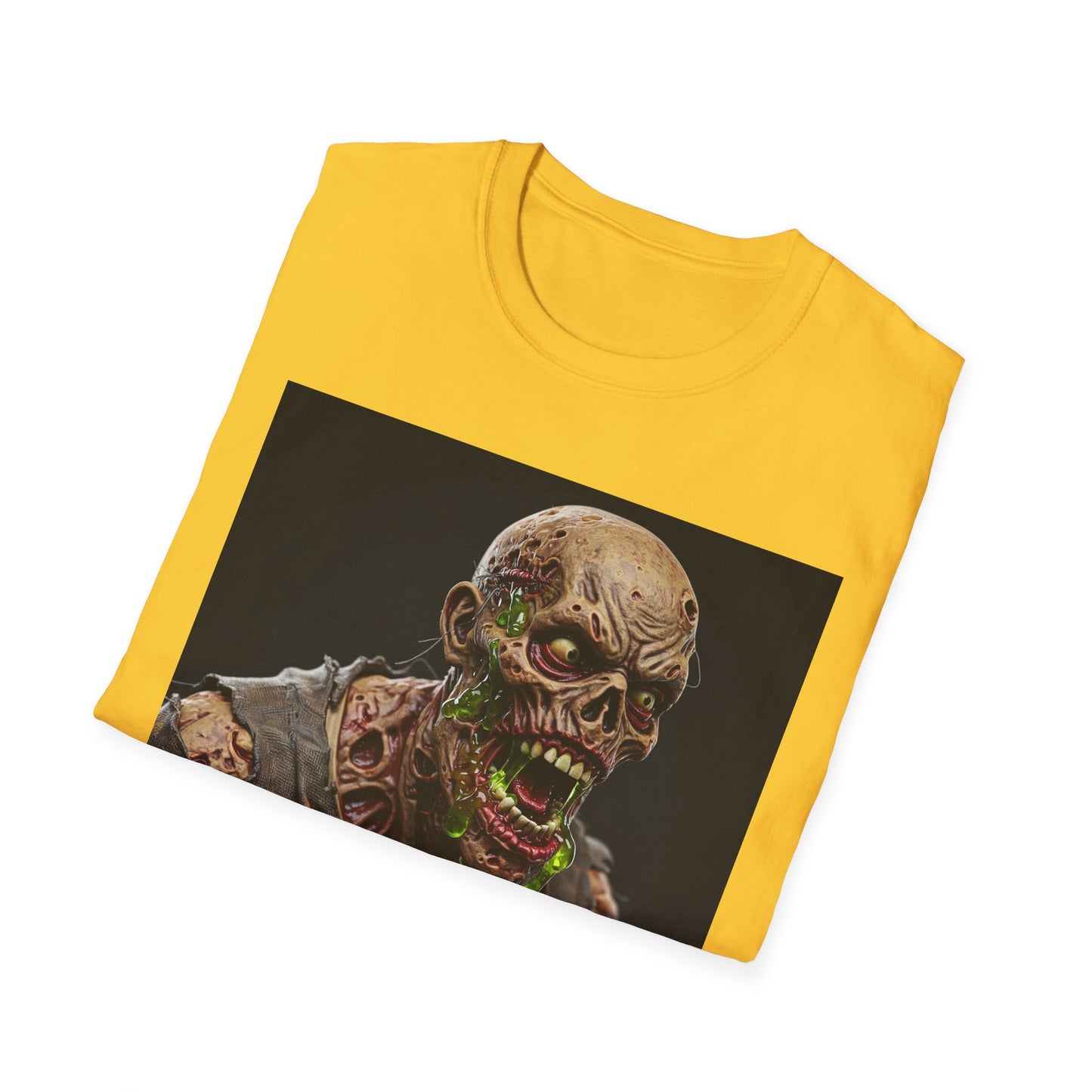 Apocalyptic Portrait Tee, bold, decaying zombie graphic