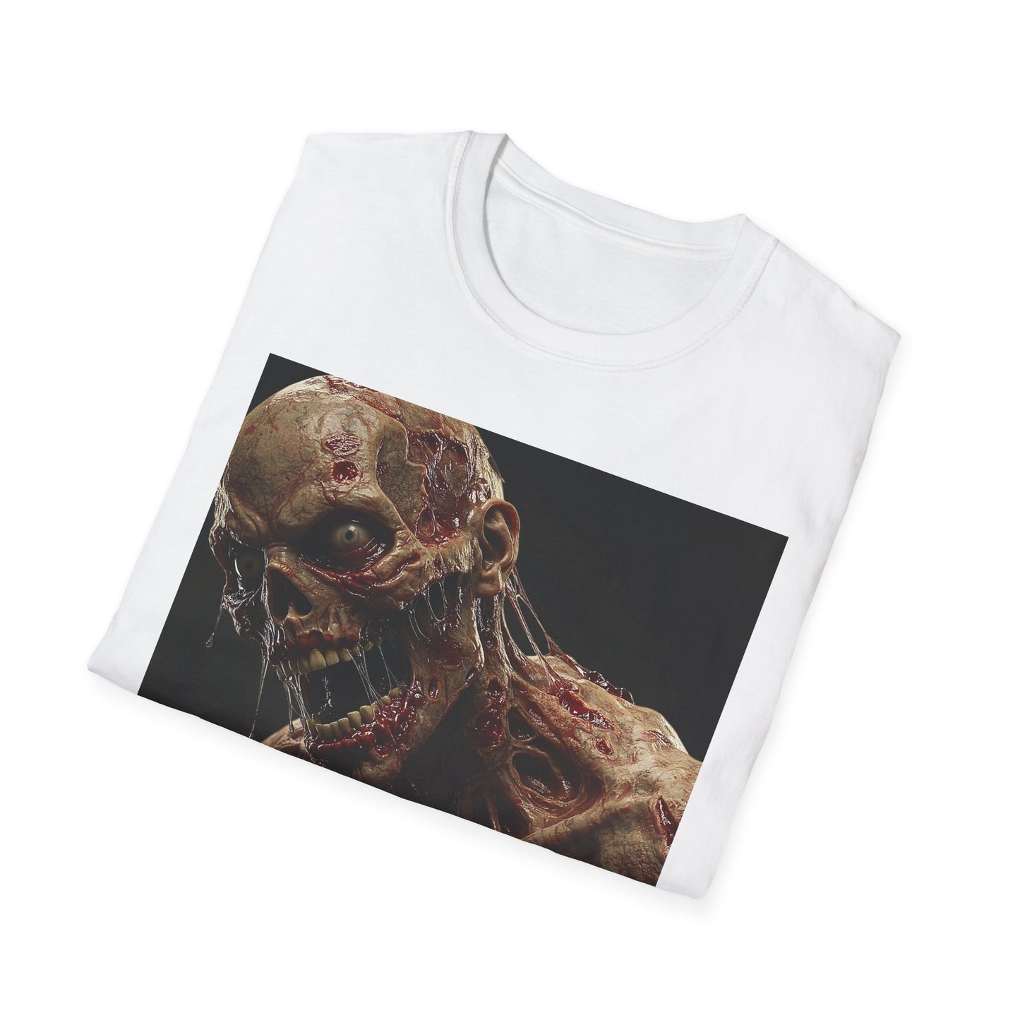 Zombie Art Unisex Softstyle T-Shirt - Graphic Horror Tee