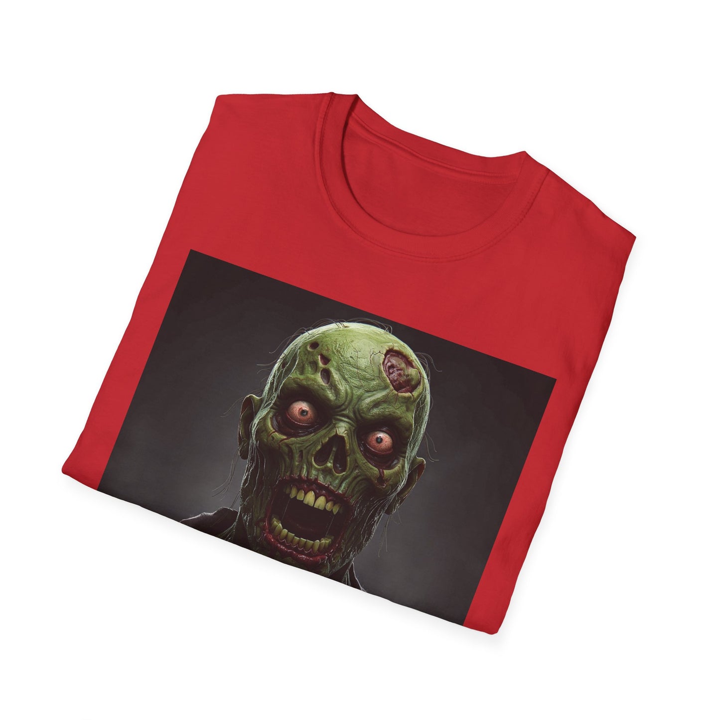 Apocalyptic Portrait Tee, bold, decaying zombie graphic