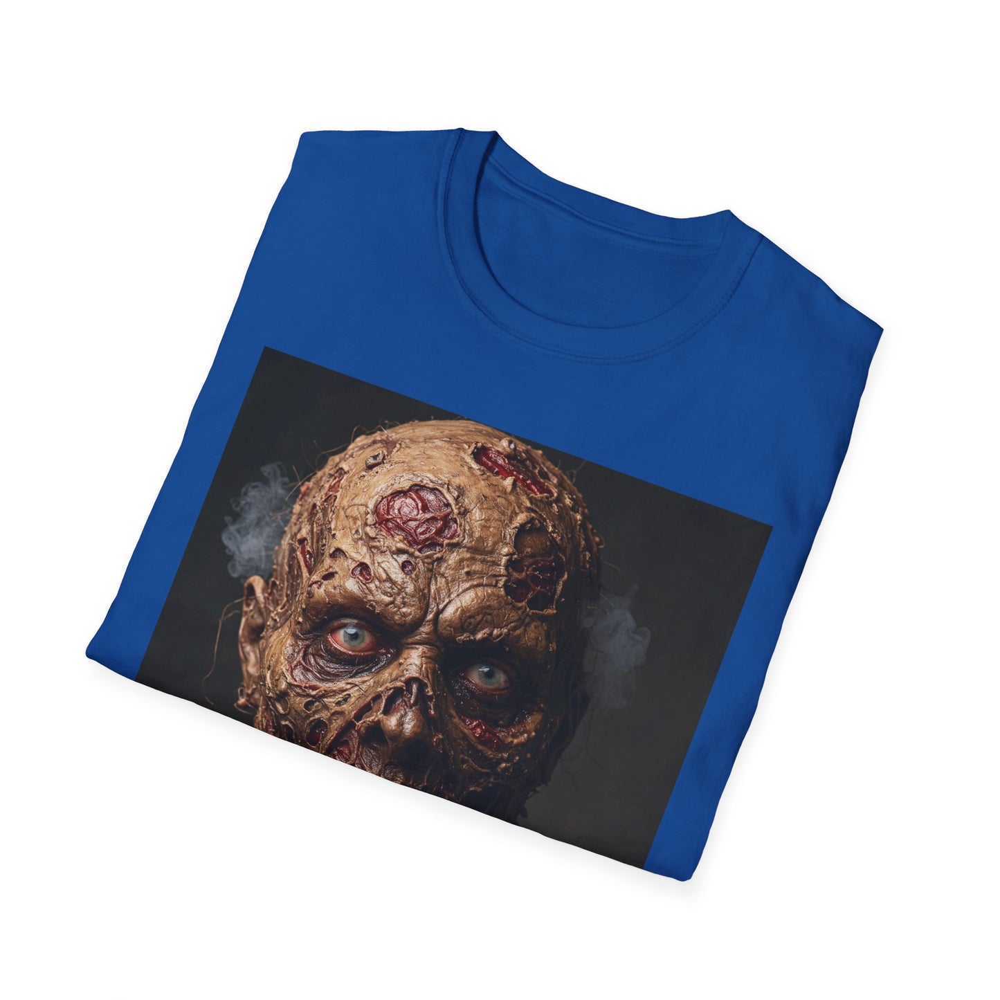 Apocalyptic Portrait Tee, bold, decaying zombie graphic