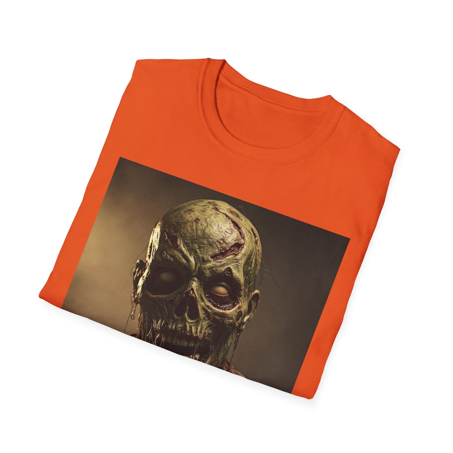 Apocalyptic Portrait Tee, bold, decaying zombie graphic