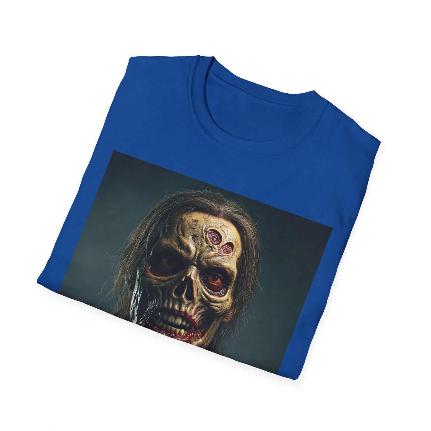 Apocalyptic Portrait Tee, bold, decaying zombie graphic