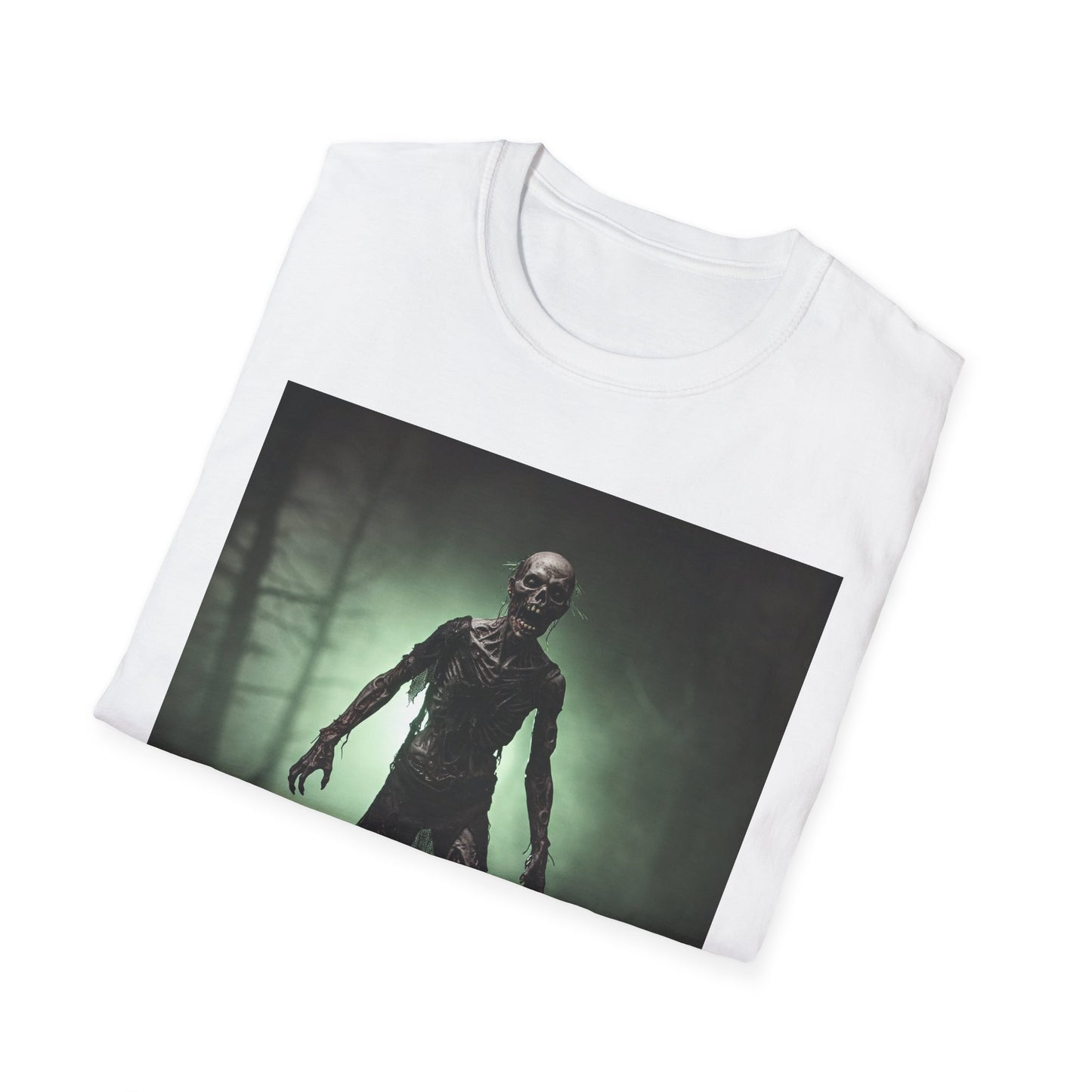 Unisex Horror Graphic Tee - Spooky Zombie Design for Halloween