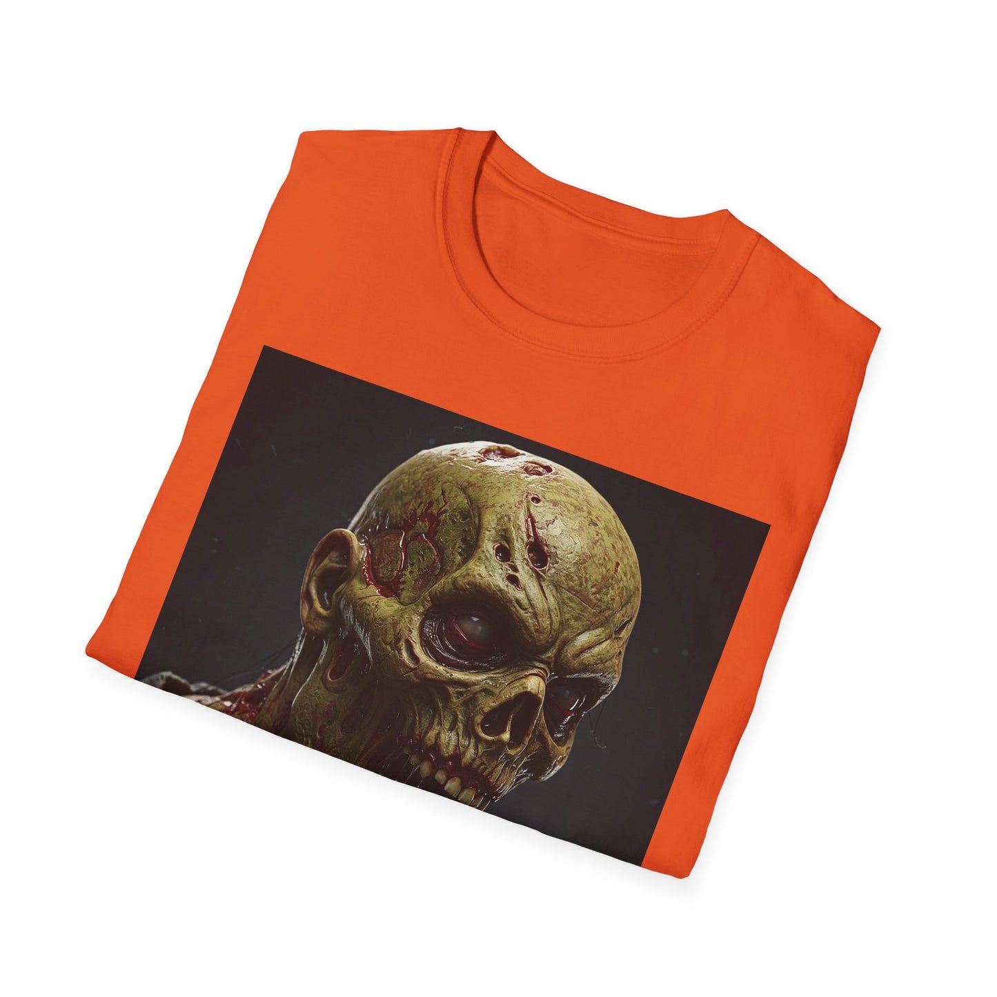 Apocalyptic Portrait Tee, bold, decaying zombie graphic