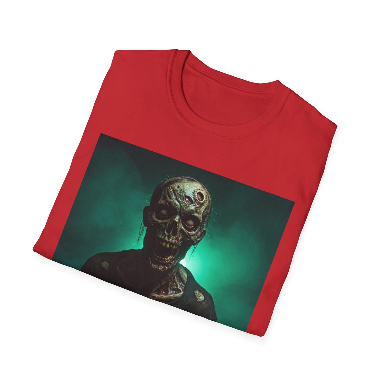 Apocalyptic Portrait Tee, bold, decaying zombie graphic