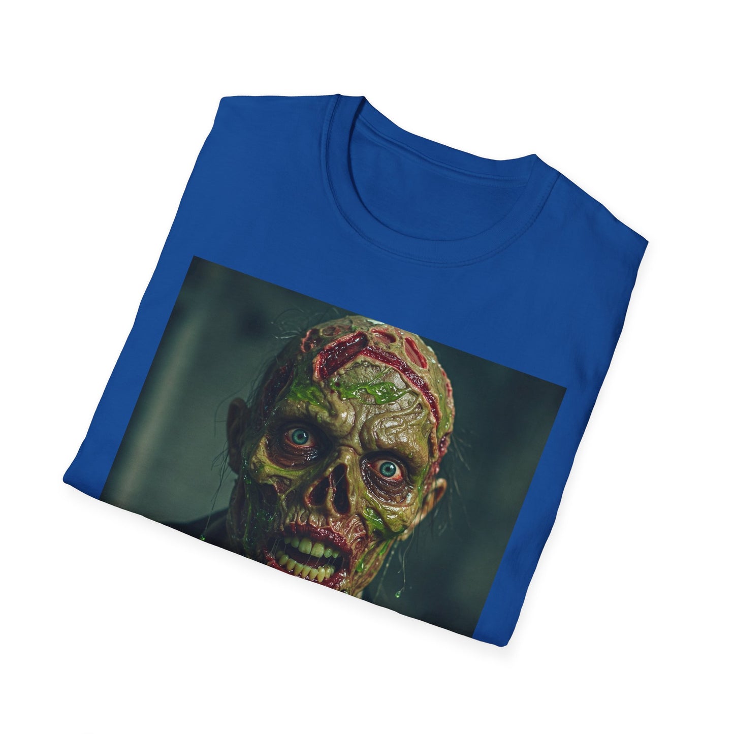 Zombie Horror Apocalyptic Portrait Tee, bold, decaying zombie graphic