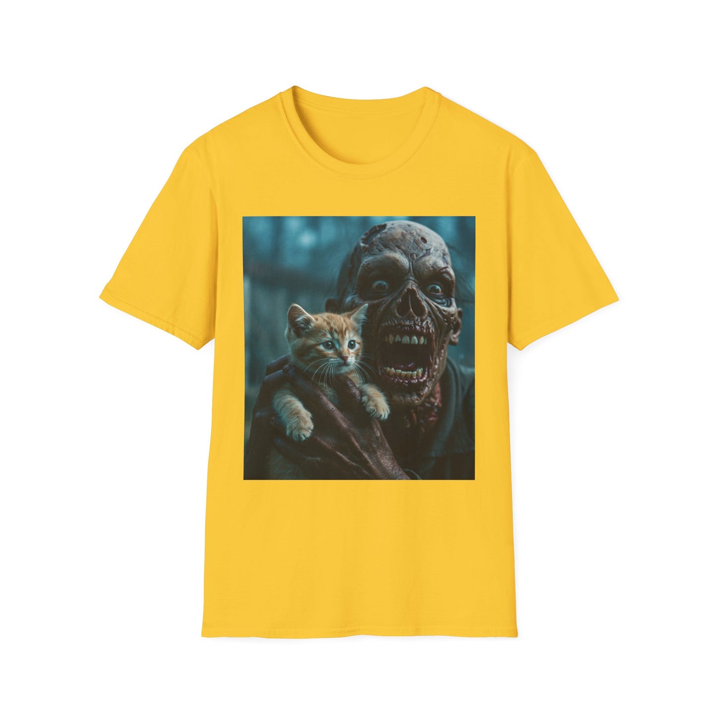 Apocalyptic Portrait Tee, bold, decaying zombie graphic