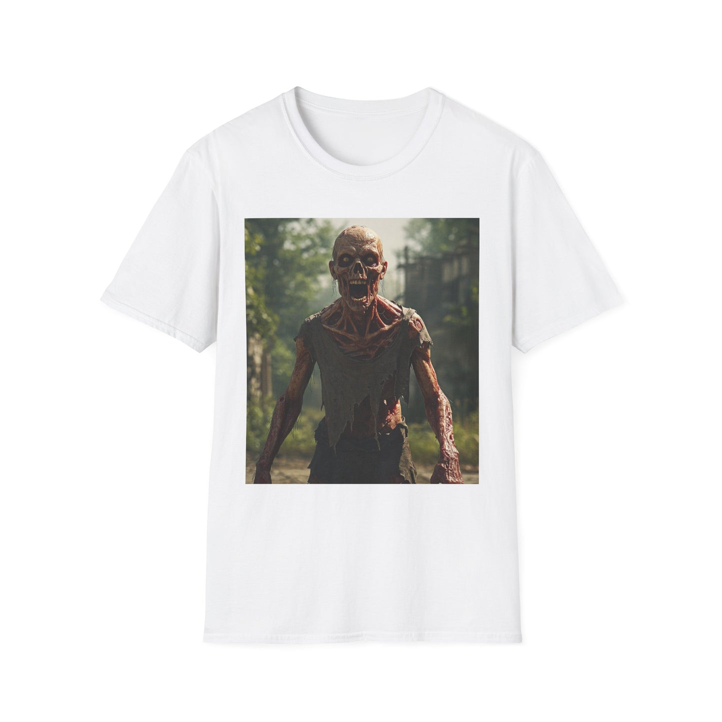 Zombie Graphic Unisex Softstyle T-Shirt - Casual Horror Apparel