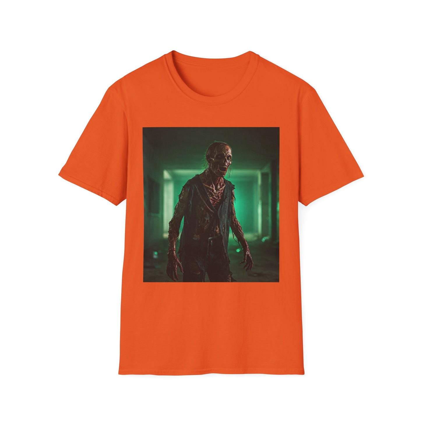 Apocalyptic Portrait Tee, bold, decaying zombie graphic