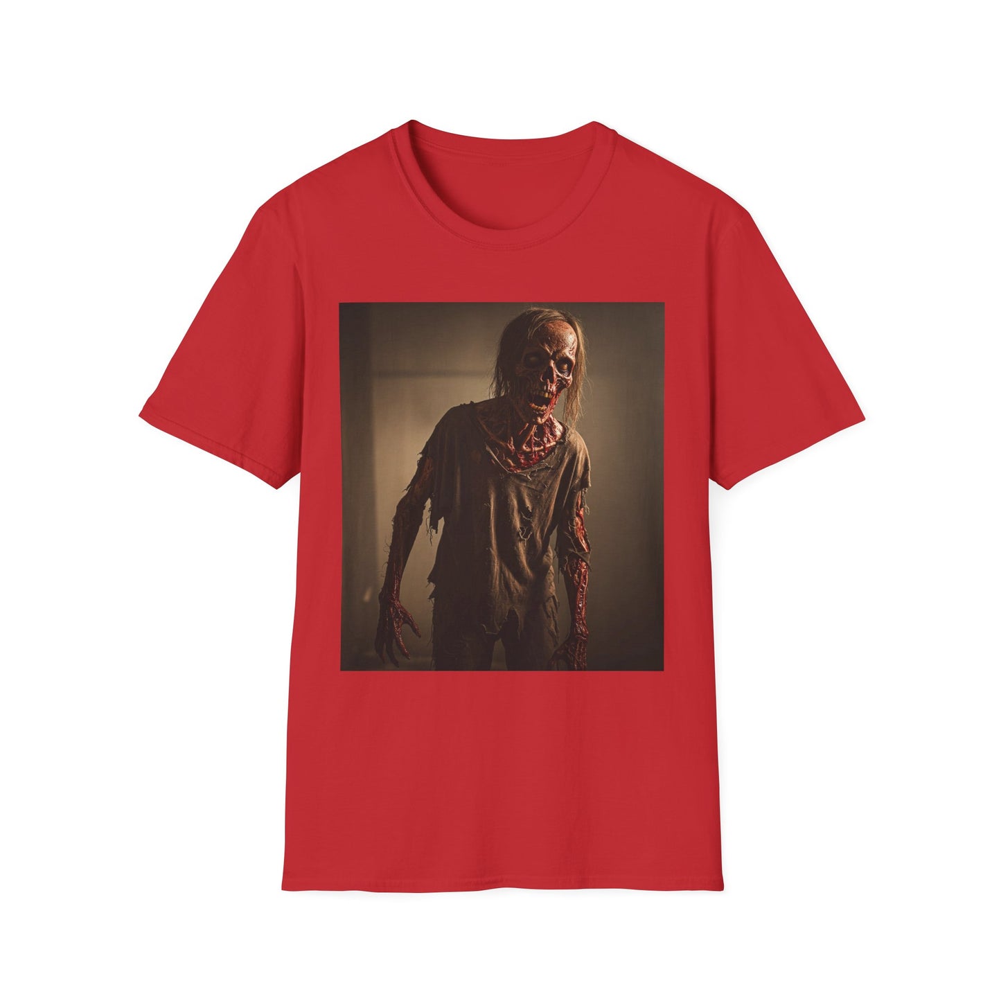 Apocalyptic Portrait Tee, bold, decaying zombie graphic