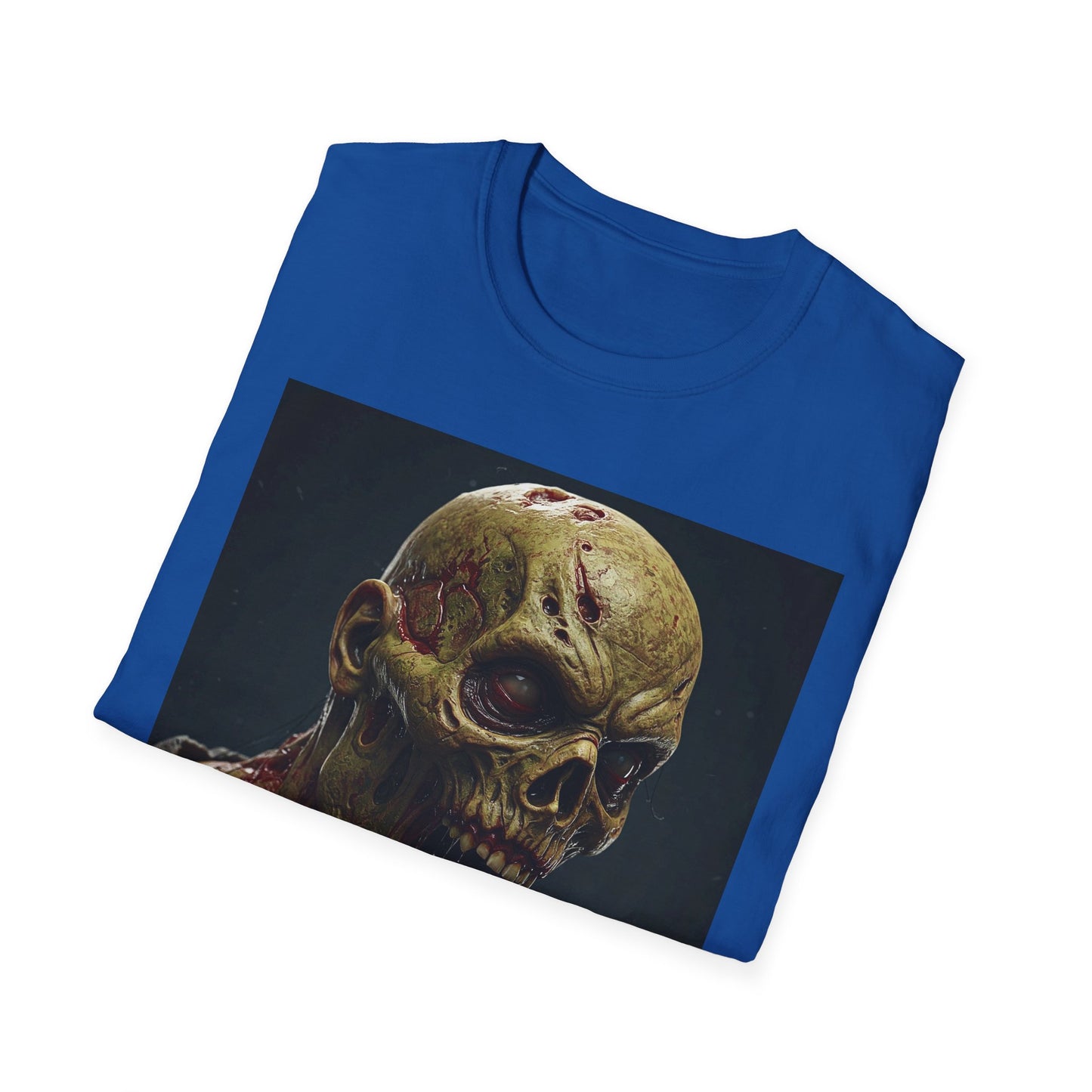 Apocalyptic Portrait Tee, bold, decaying zombie graphic