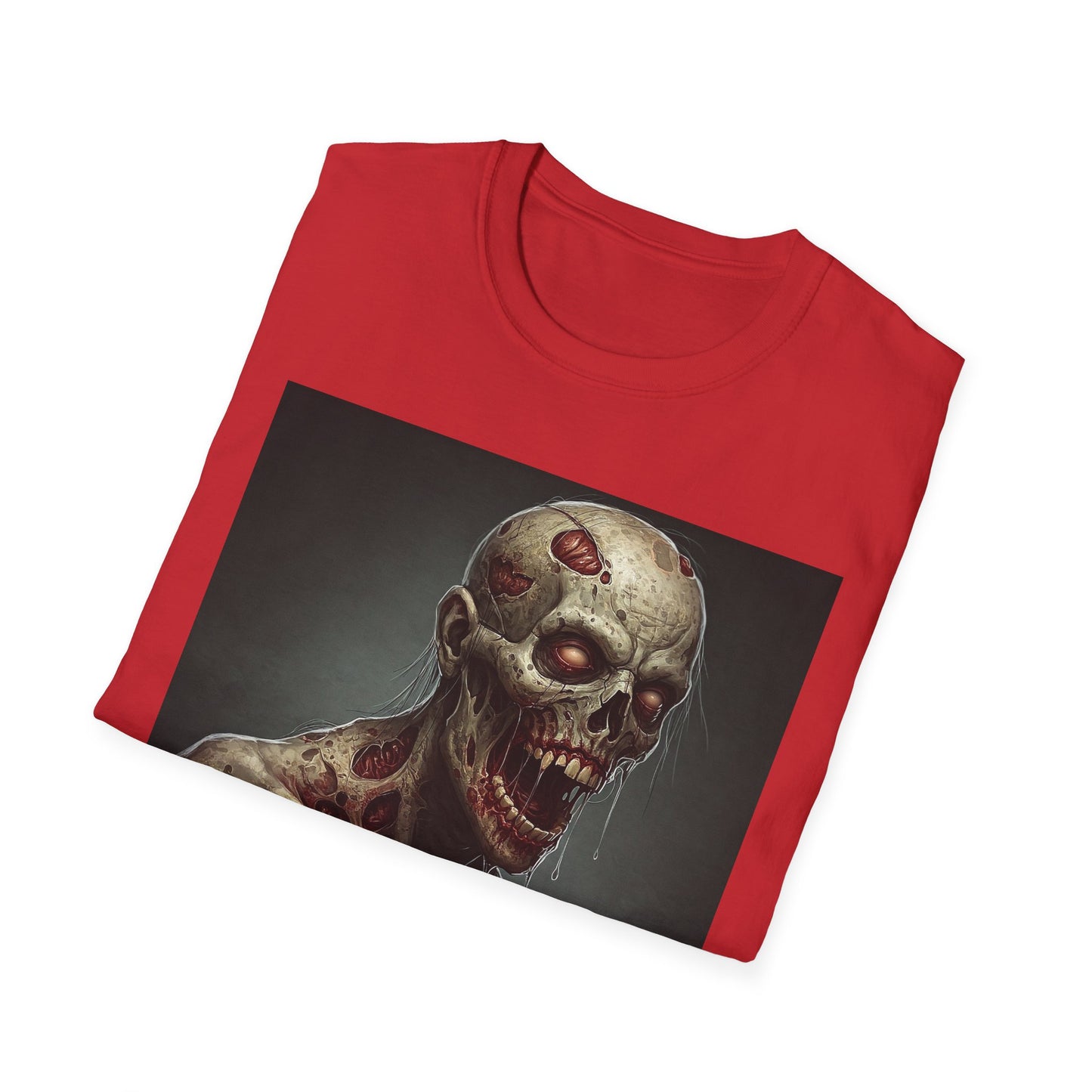 Zombie Graphic Unisex Softstyle T-Shirt for Horror Fans