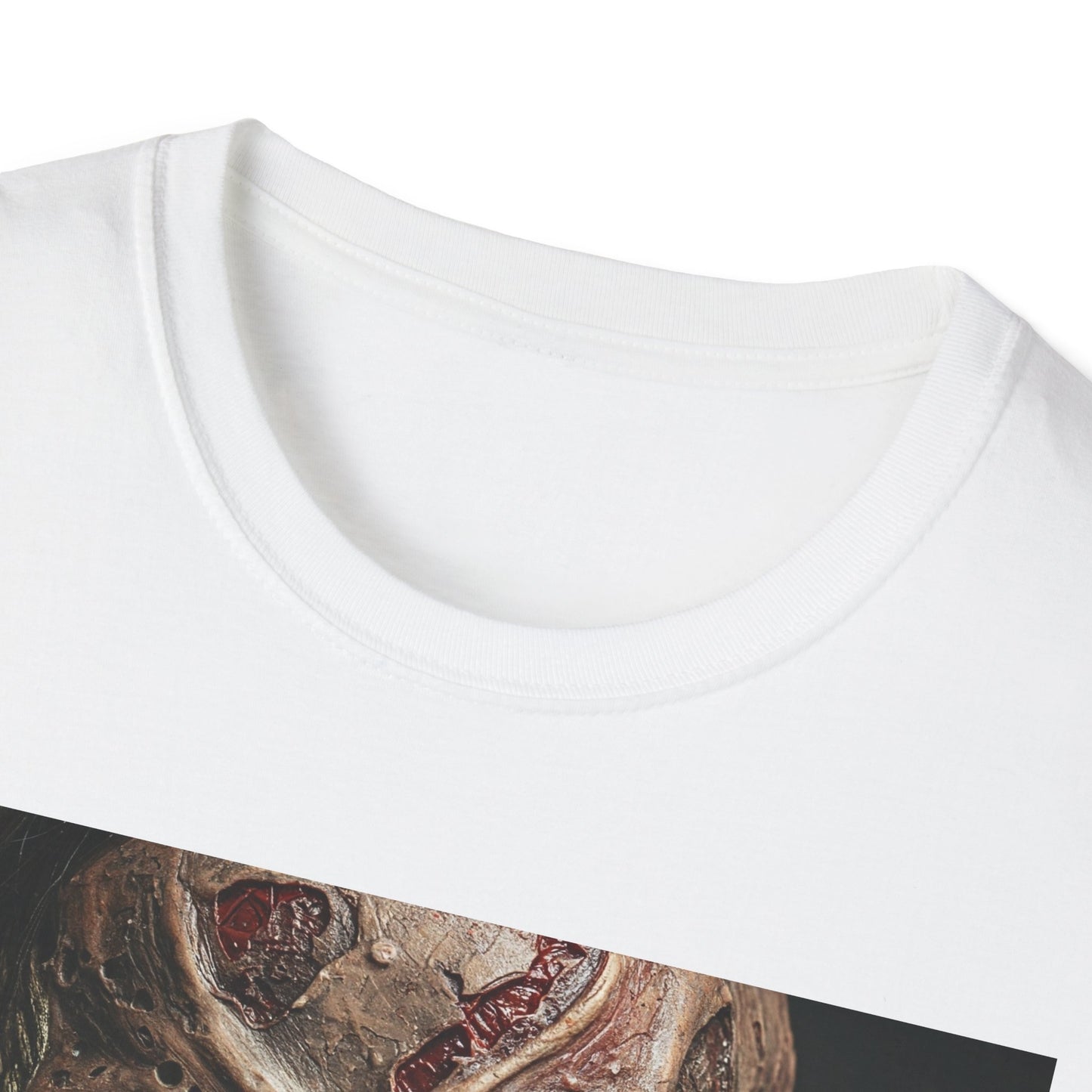 Apocalyptic Portrait Tee, bold, decaying zombie graphic