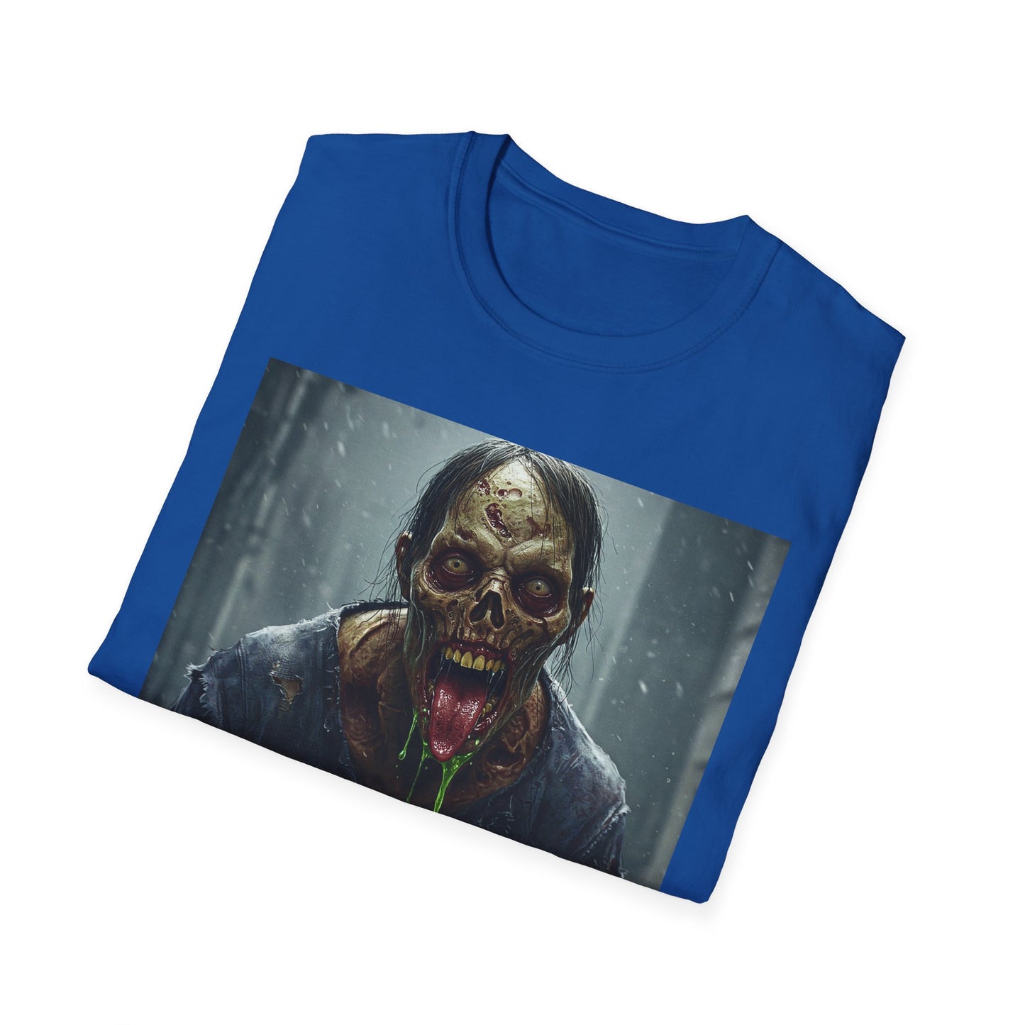 Apocalyptic Portrait Tee, bold, decaying zombie graphic