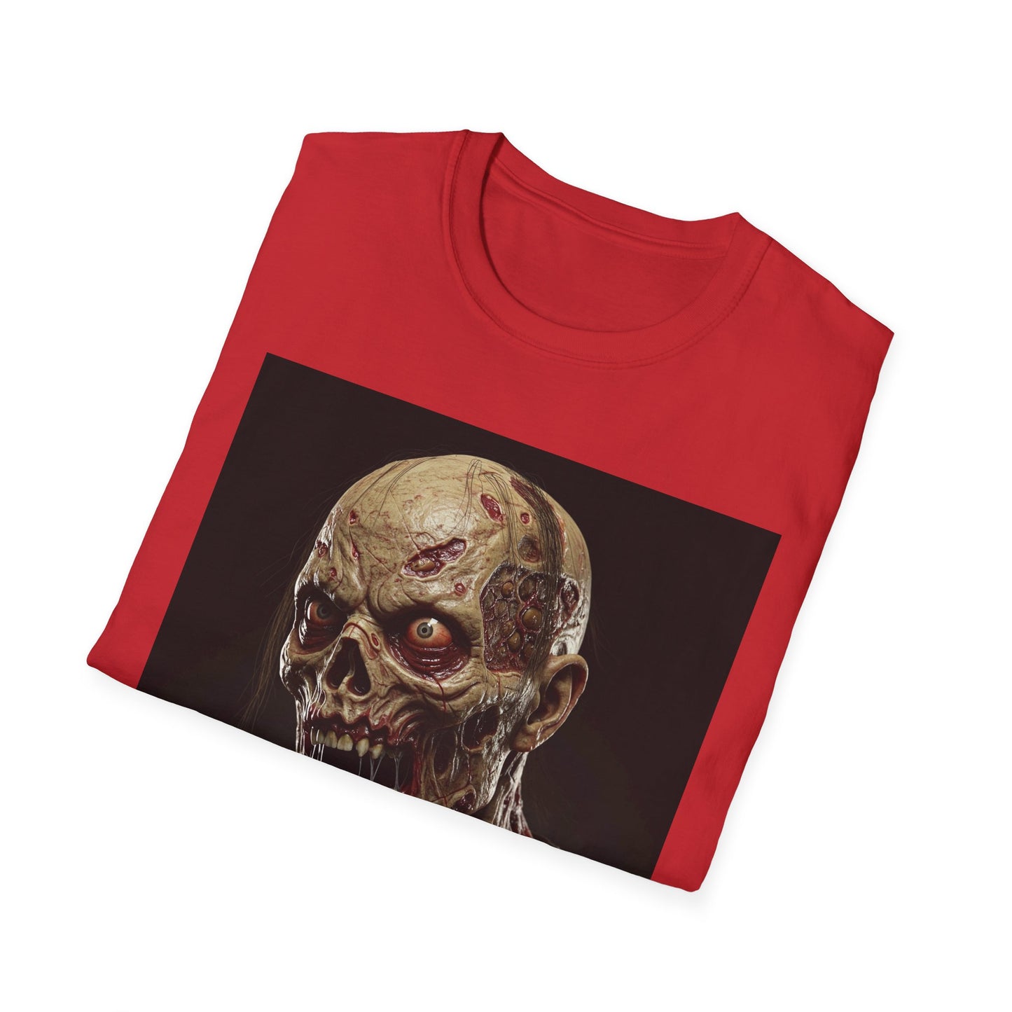 Apocalyptic Portrait Tee, bold, decaying zombie graphic