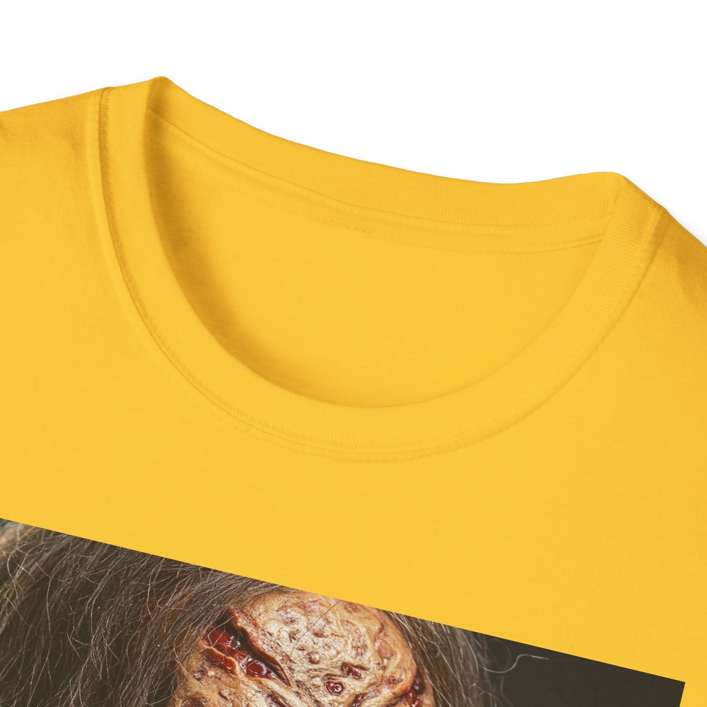 Apocalyptic Portrait Tee, bold, decaying zombie graphic