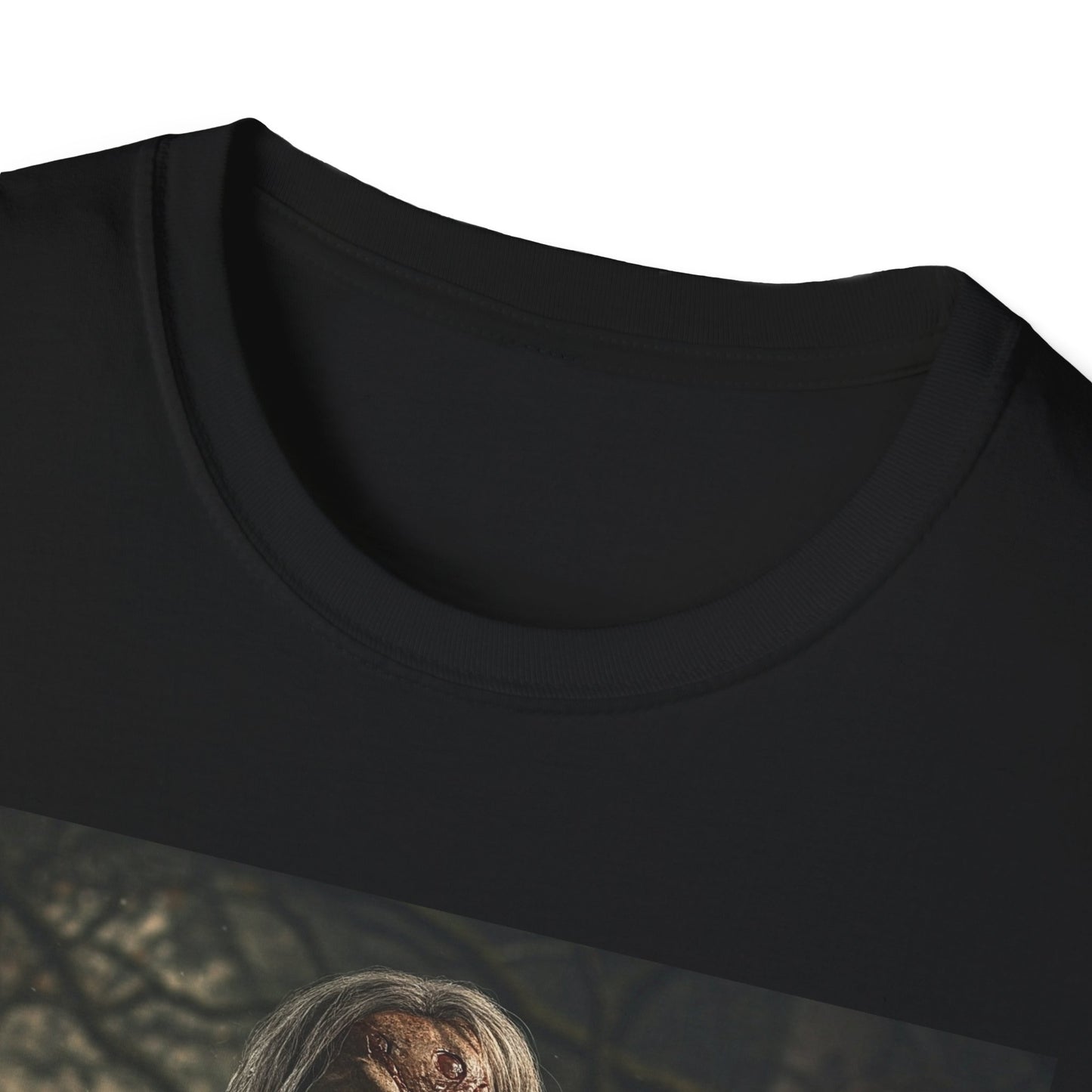 Zombie Horror Apocalyptic Portrait Tee, bold, decaying zombie graphic