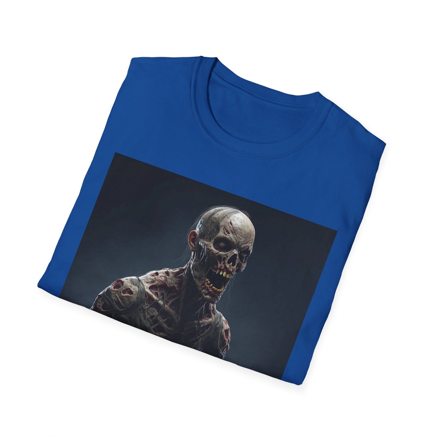 Apocalyptic Portrait Tee, bold, decaying zombie graphic