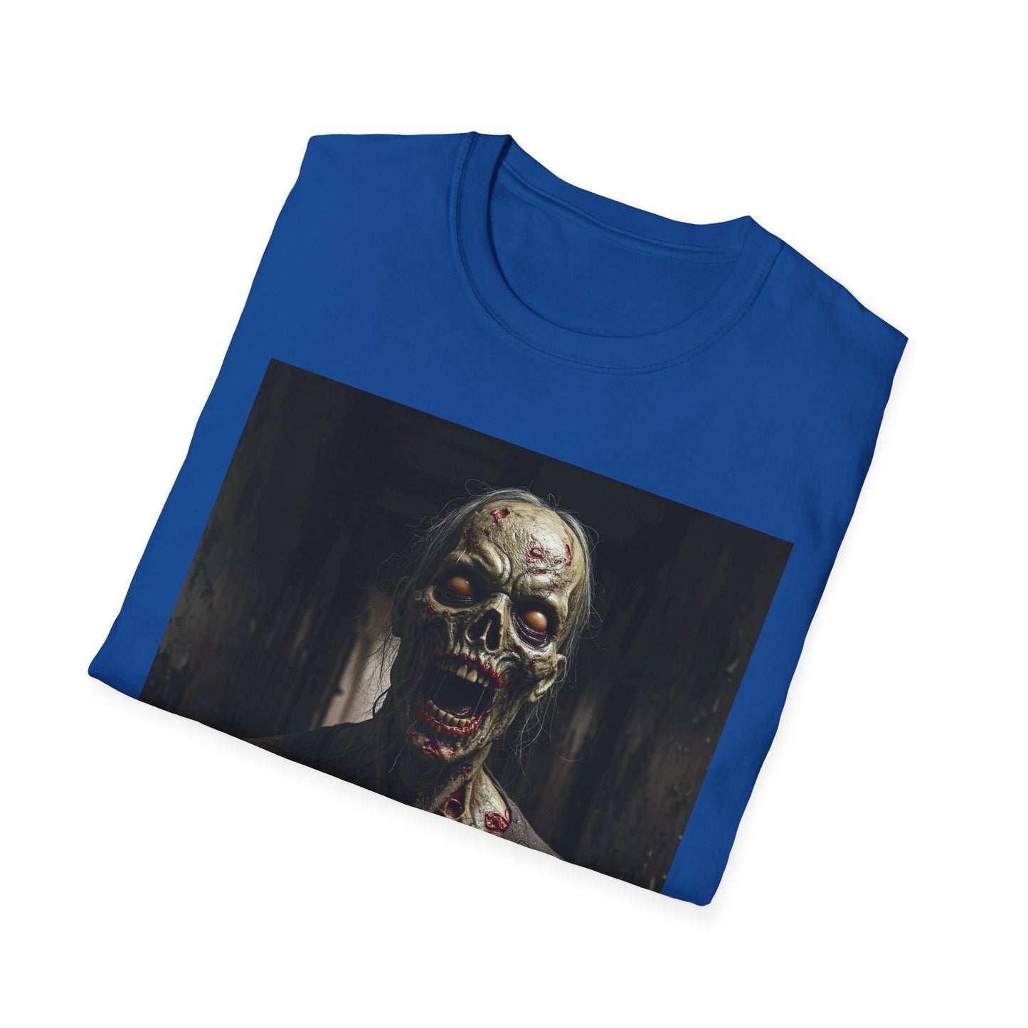 Apocalyptic Portrait Tee, bold, decaying zombie graphic