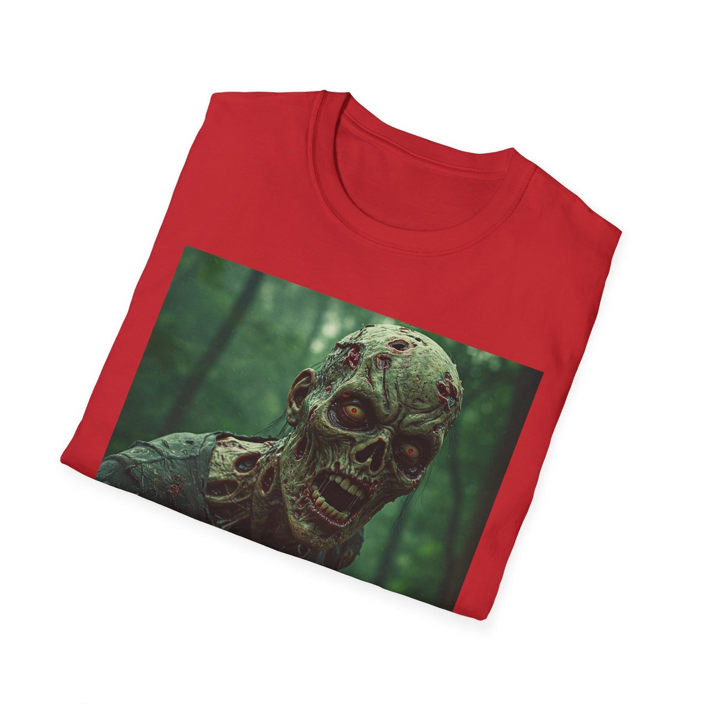 Apocalyptic Portrait Tee, bold, decaying zombie graphic