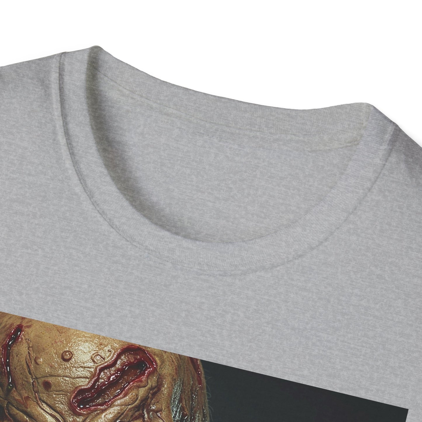 Apocalyptic Portrait Tee, bold, decaying zombie graphic