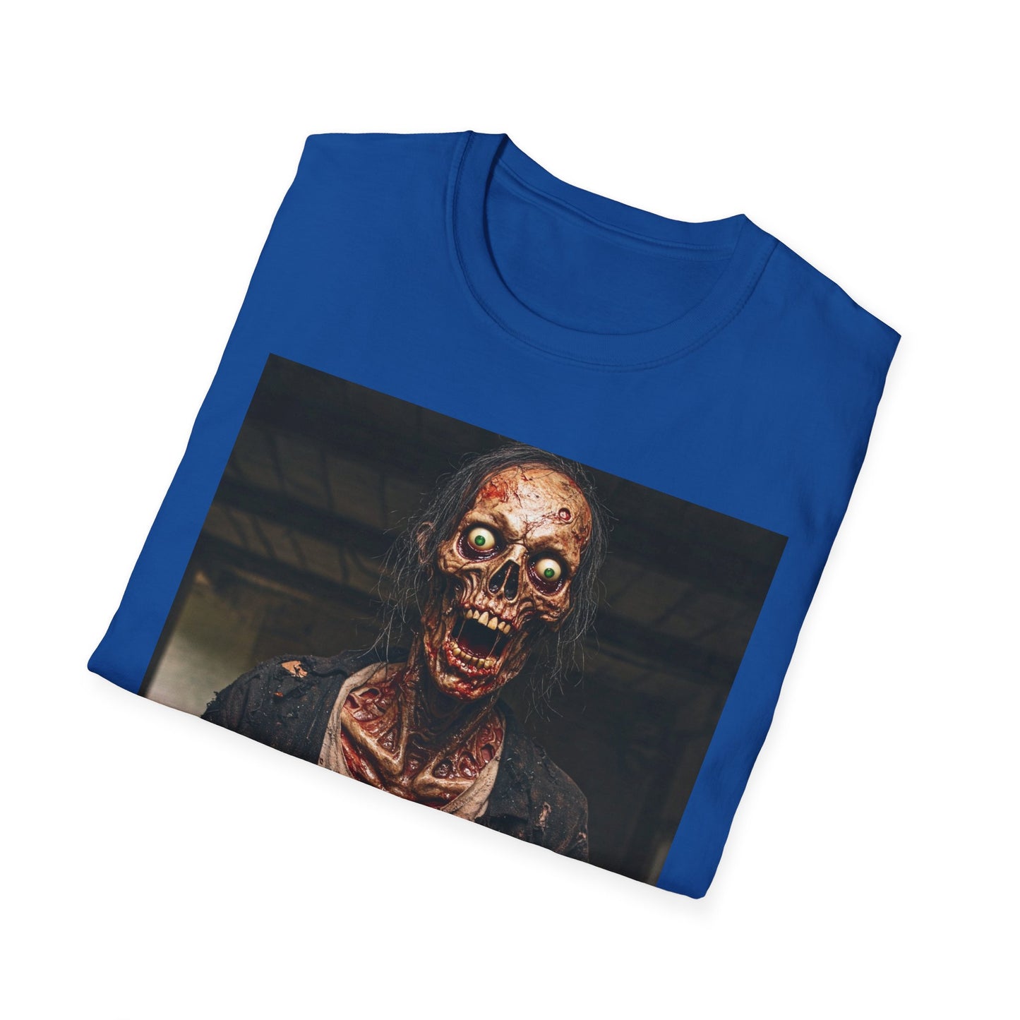 Apocalyptic Portrait Tee, bold, decaying zombie graphic