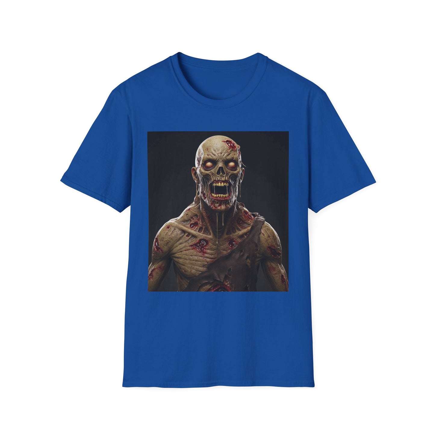 Apocalyptic Portrait Tee, bold, decaying zombie graphic