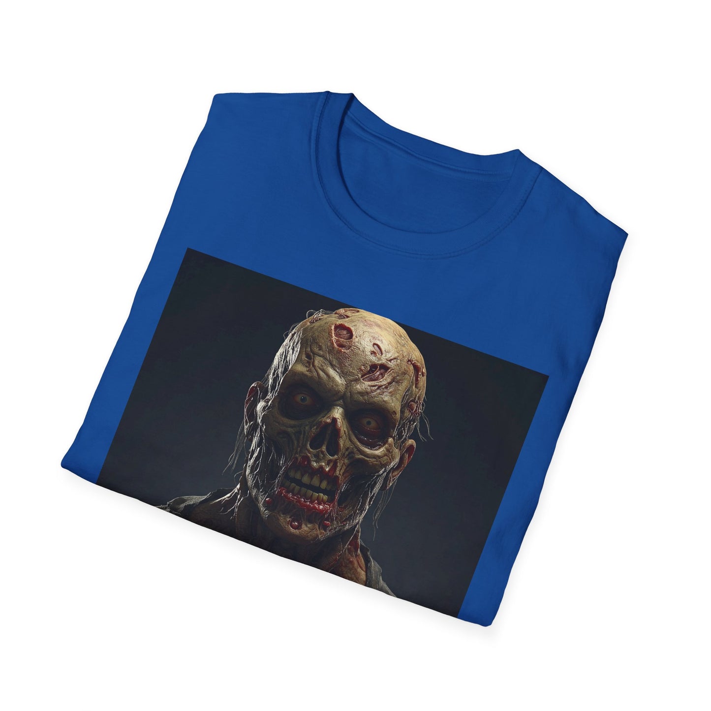 Apocalyptic Portrait Tee, bold, decaying zombie graphic