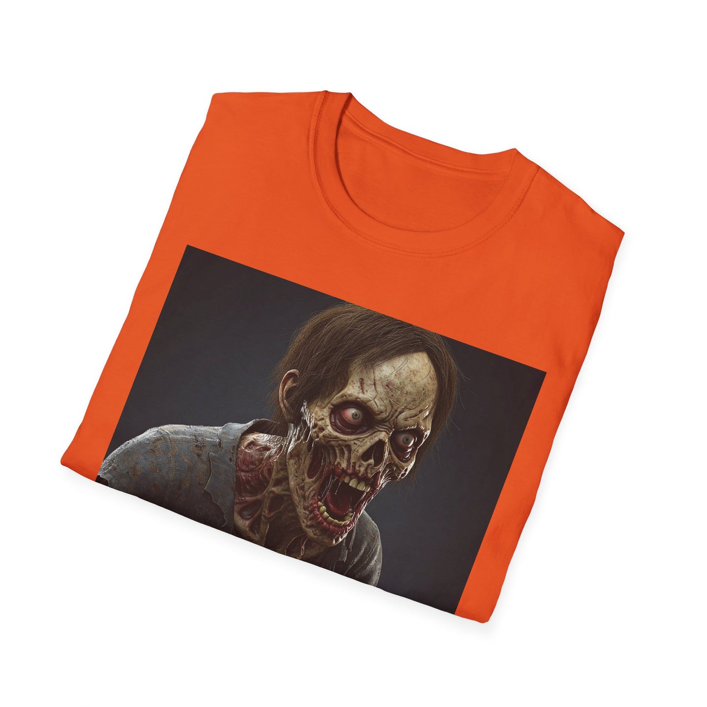 Apocalyptic Portrait Tee, bold, decaying zombie graphic