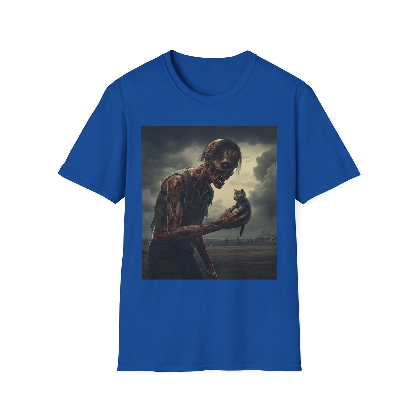 Apocalyptic Portrait Tee, bold, decaying zombie graphic