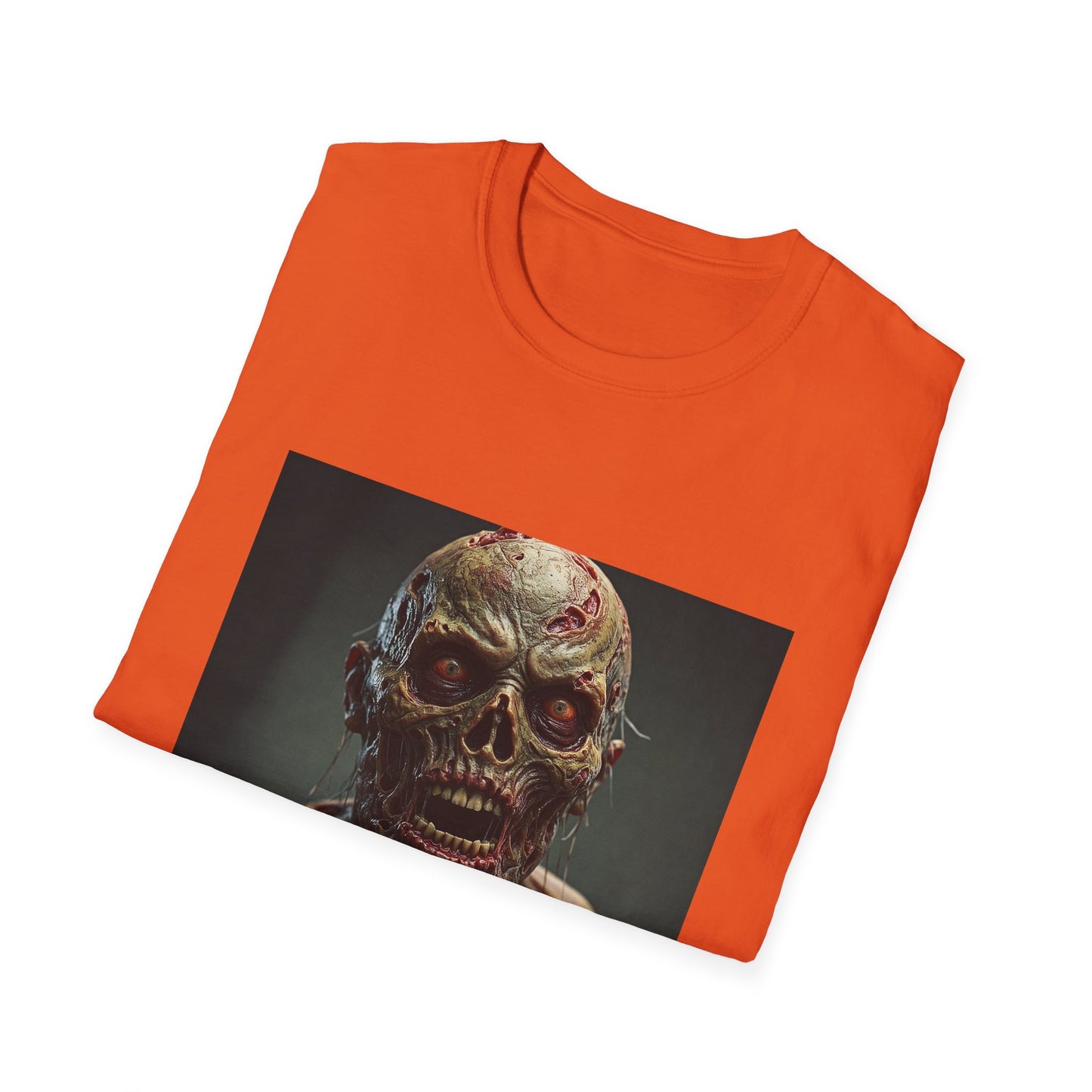 Apocalyptic Portrait Tee, bold, decaying zombie graphic