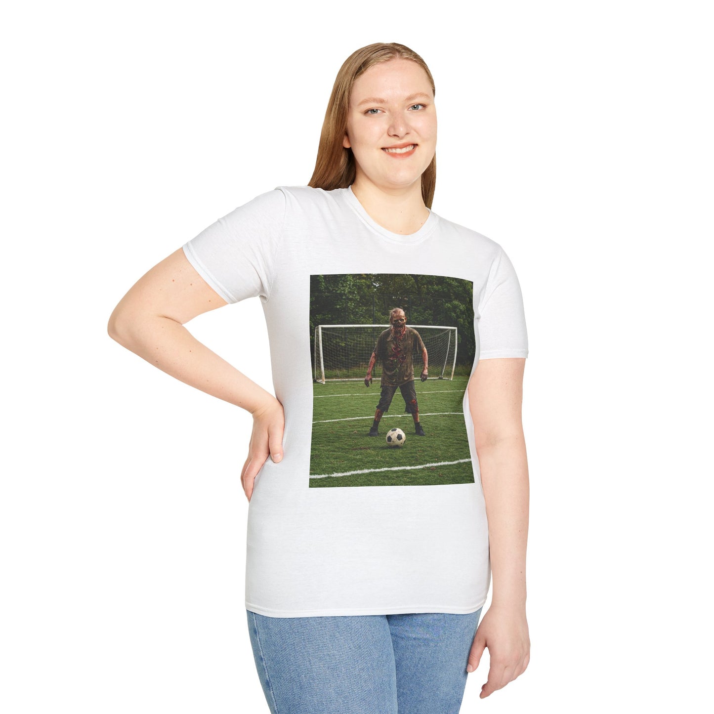 Soccer Themed Unisex Softstyle T-Shirt - Perfect for Sports Lovers