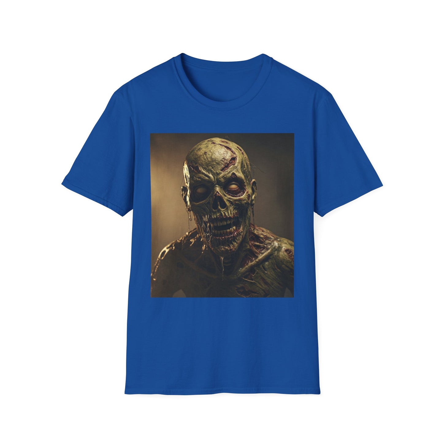 Apocalyptic Portrait Tee, bold, decaying zombie graphic