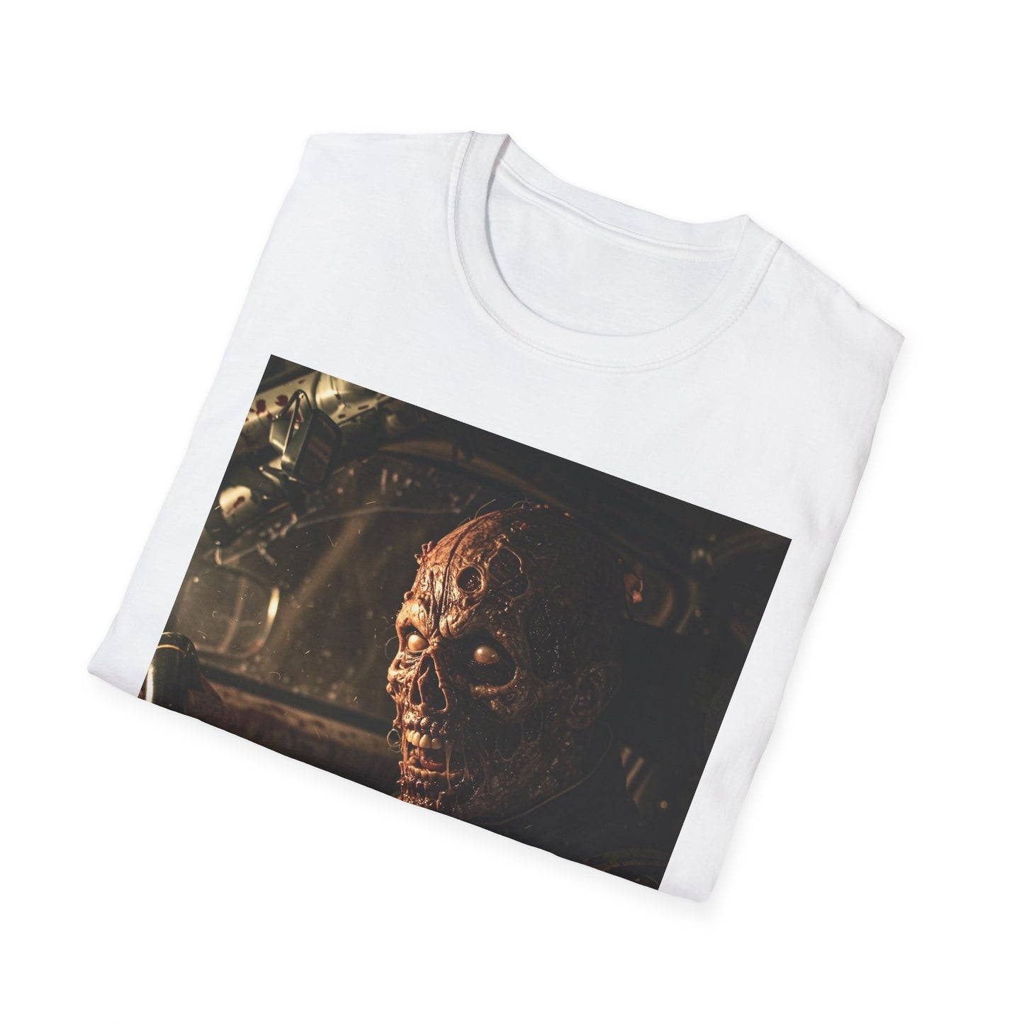 Horror-Inspired Unisex Softstyle T-Shirt - Perfect for Halloween and Movie Buffs