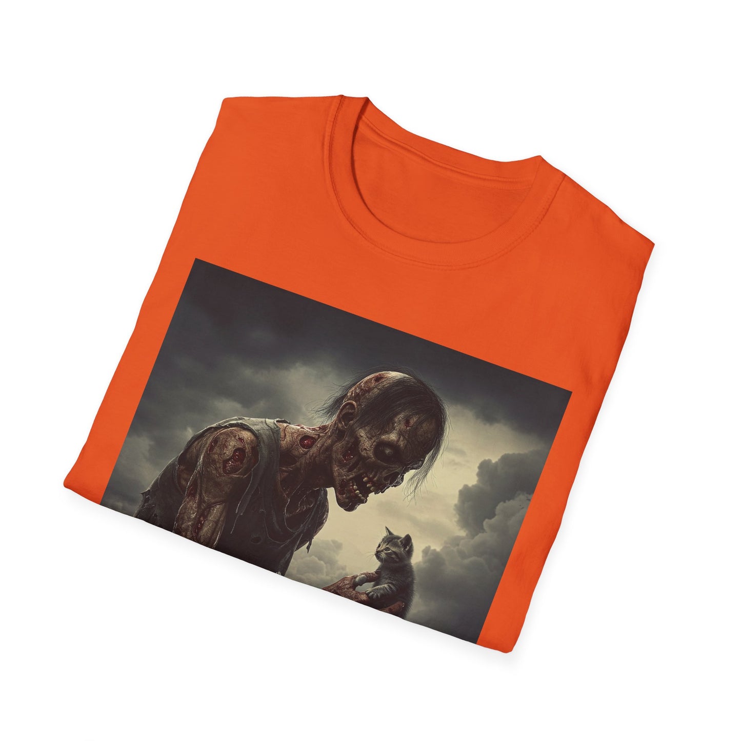 Apocalyptic Portrait Tee, bold, decaying zombie graphic