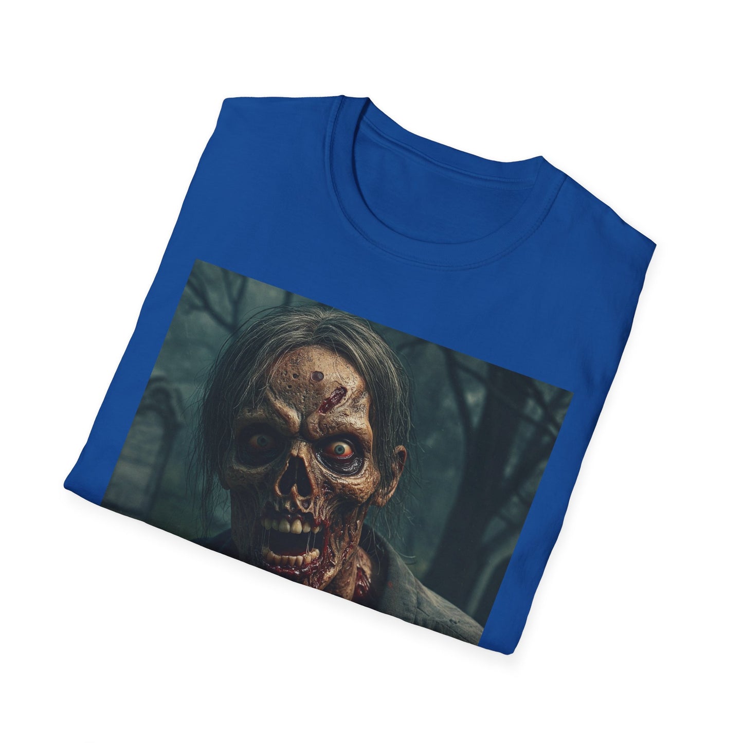 Apocalyptic Portrait Tee, bold, decaying zombie graphic