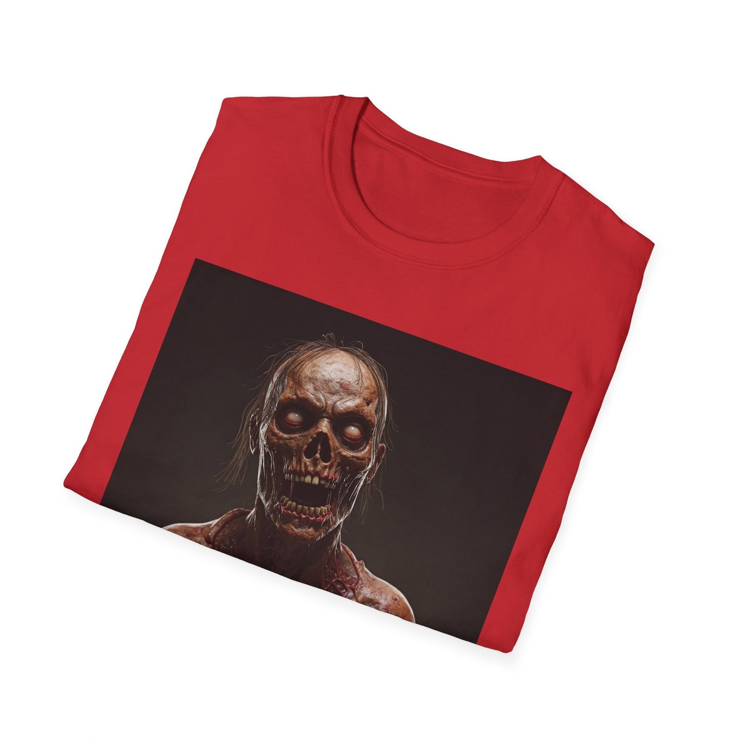 Apocalyptic Portrait Tee, bold, decaying zombie graphic