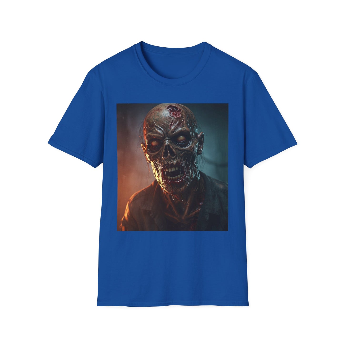 Apocalyptic Portrait Tee, bold, decaying zombie graphic