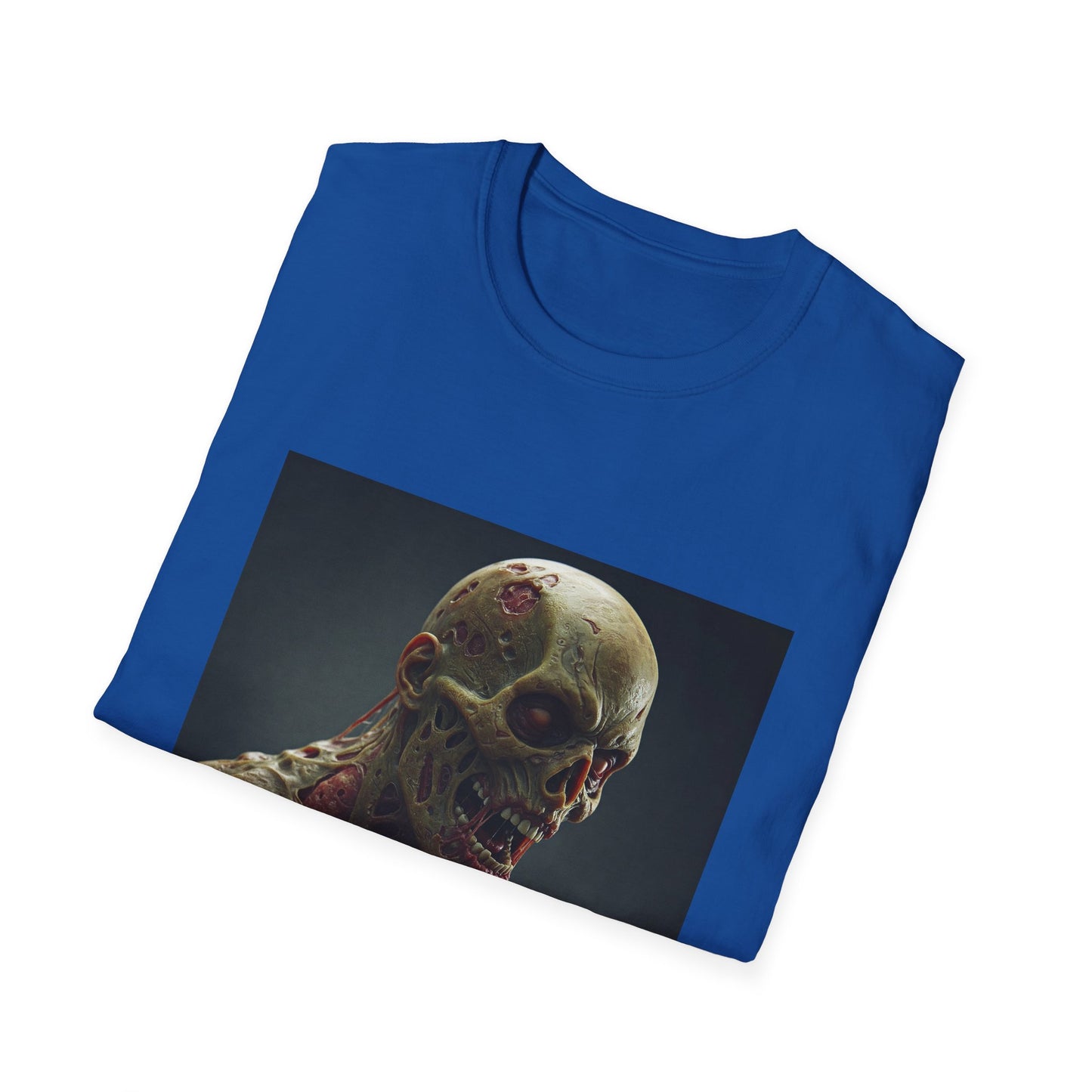 Apocalyptic Portrait Tee, bold, decaying zombie graphic