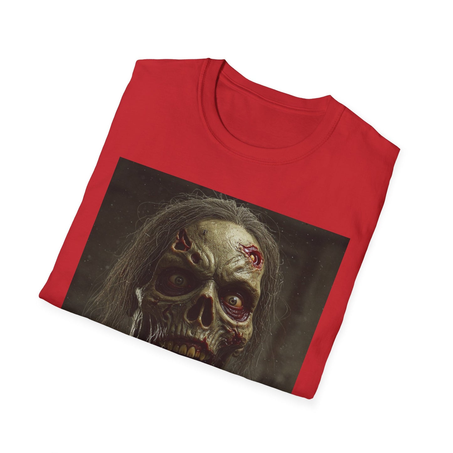 Apocalyptic Portrait Tee, bold, decaying zombie graphic