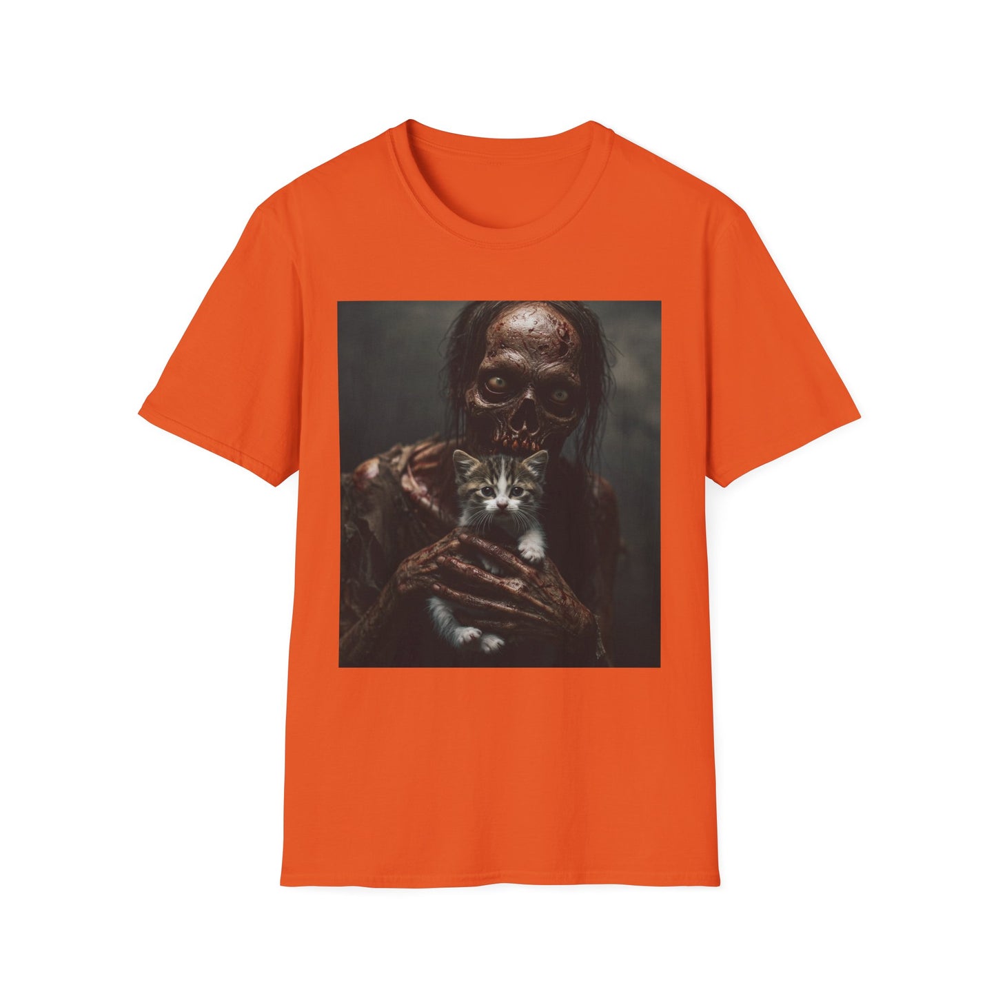 Apocalyptic Portrait Tee, bold, decaying zombie graphic