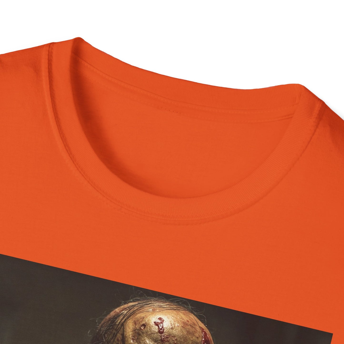 Apocalyptic Portrait Tee, bold, decaying zombie graphic