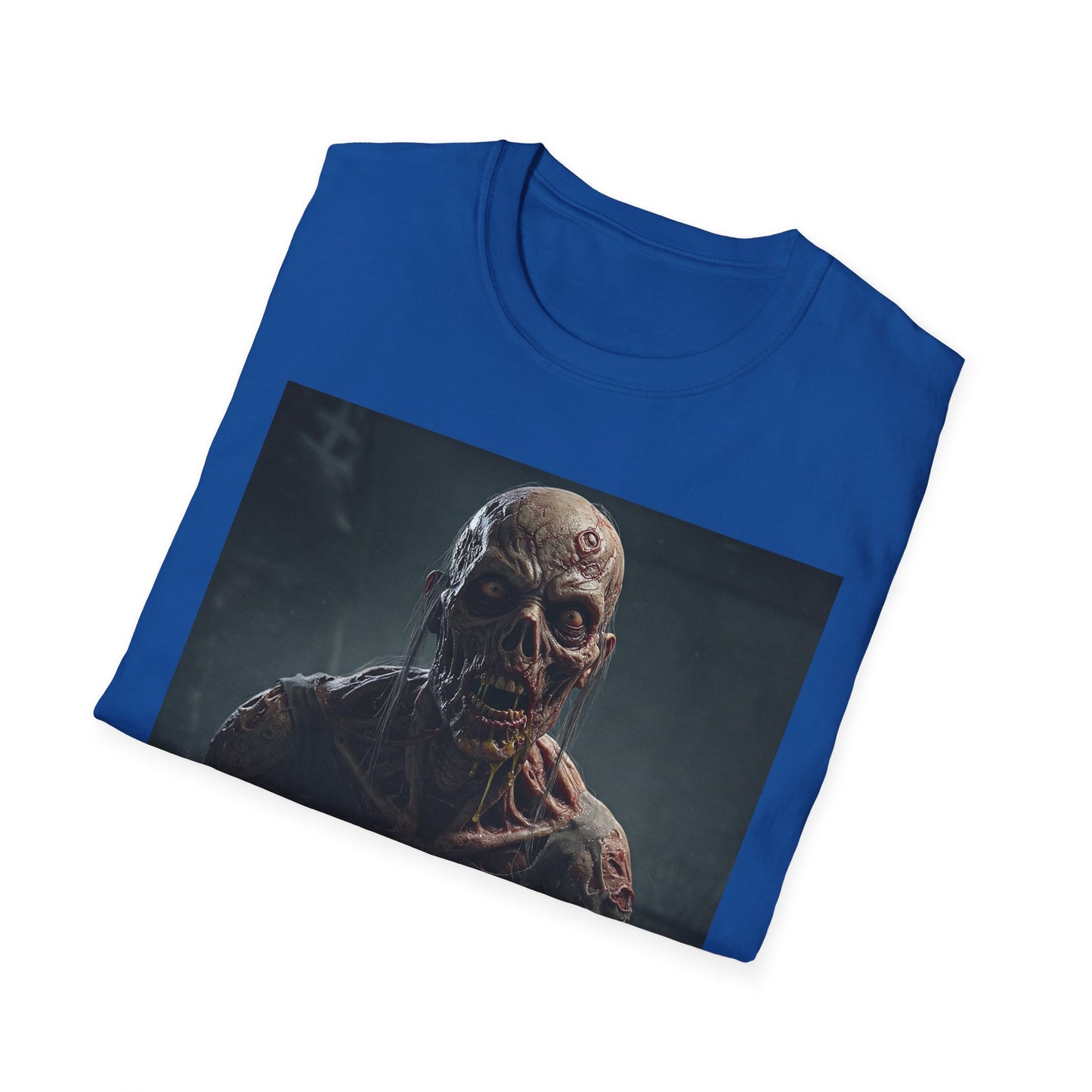 Apocalyptic Portrait Tee, bold, decaying zombie graphic