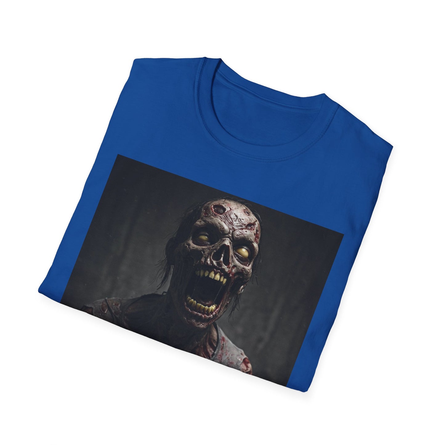 Apocalyptic Portrait Tee, bold, decaying zombie graphic